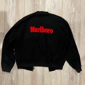 Marlboro Black and Red Bomber Jacket